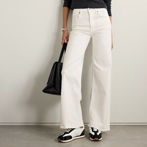 Citizens of Humanity Lyra Long Wide Leg Jeans in Soft White